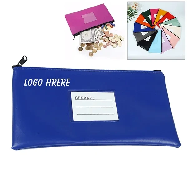 Pu Money Bag With zipper 1