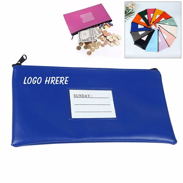 Pu Money Bag With zipper