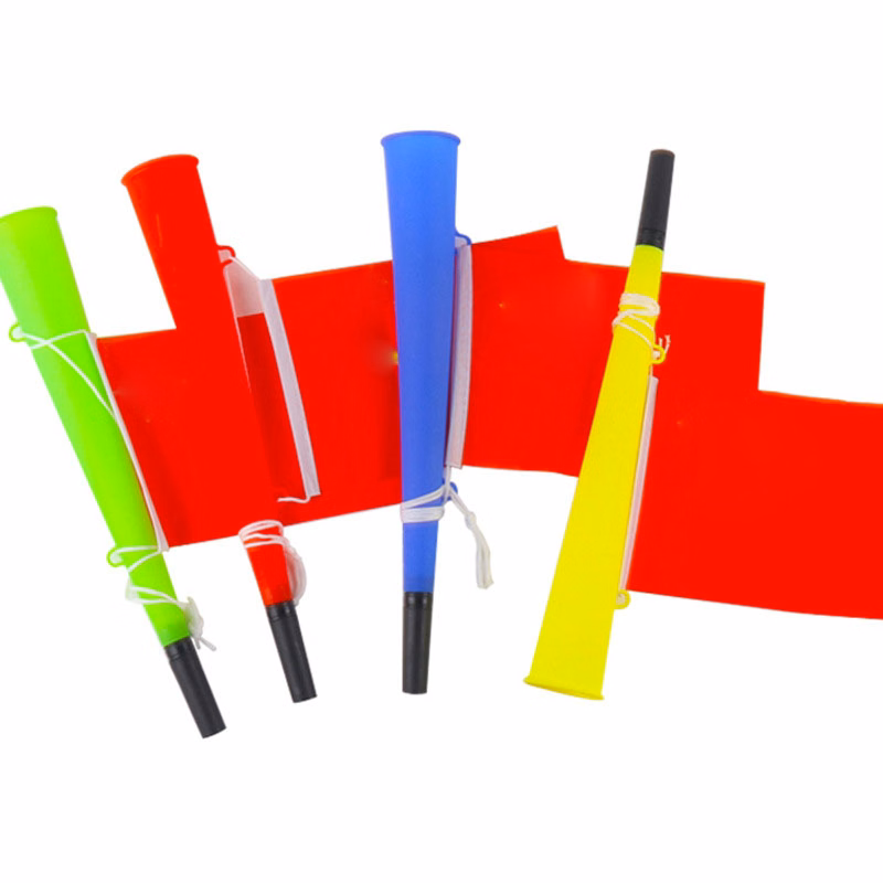Custom vuvuzela horn with flag