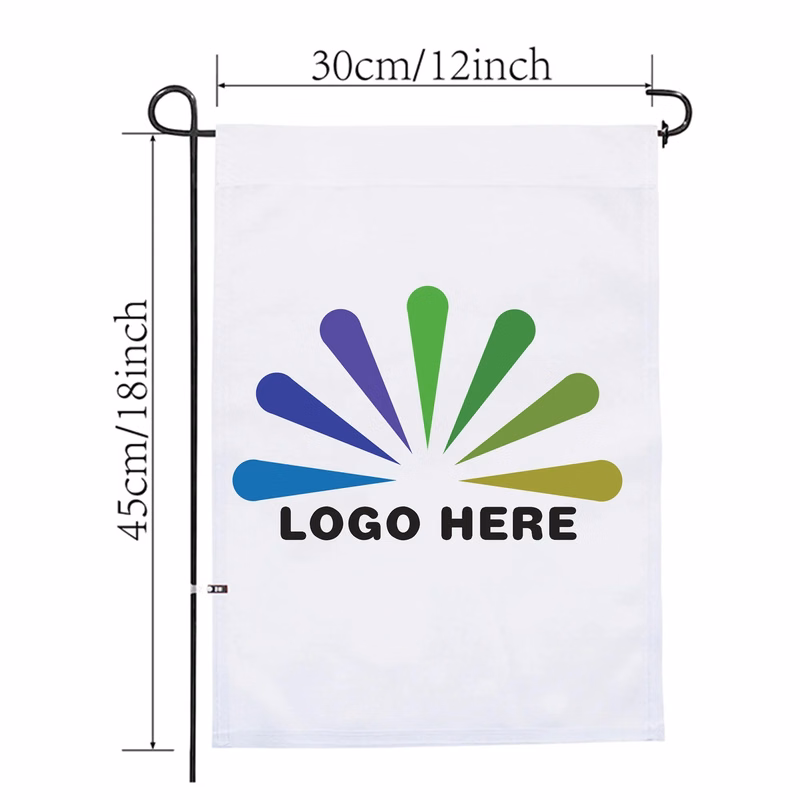 12" x 18" Garden Flags With Stake