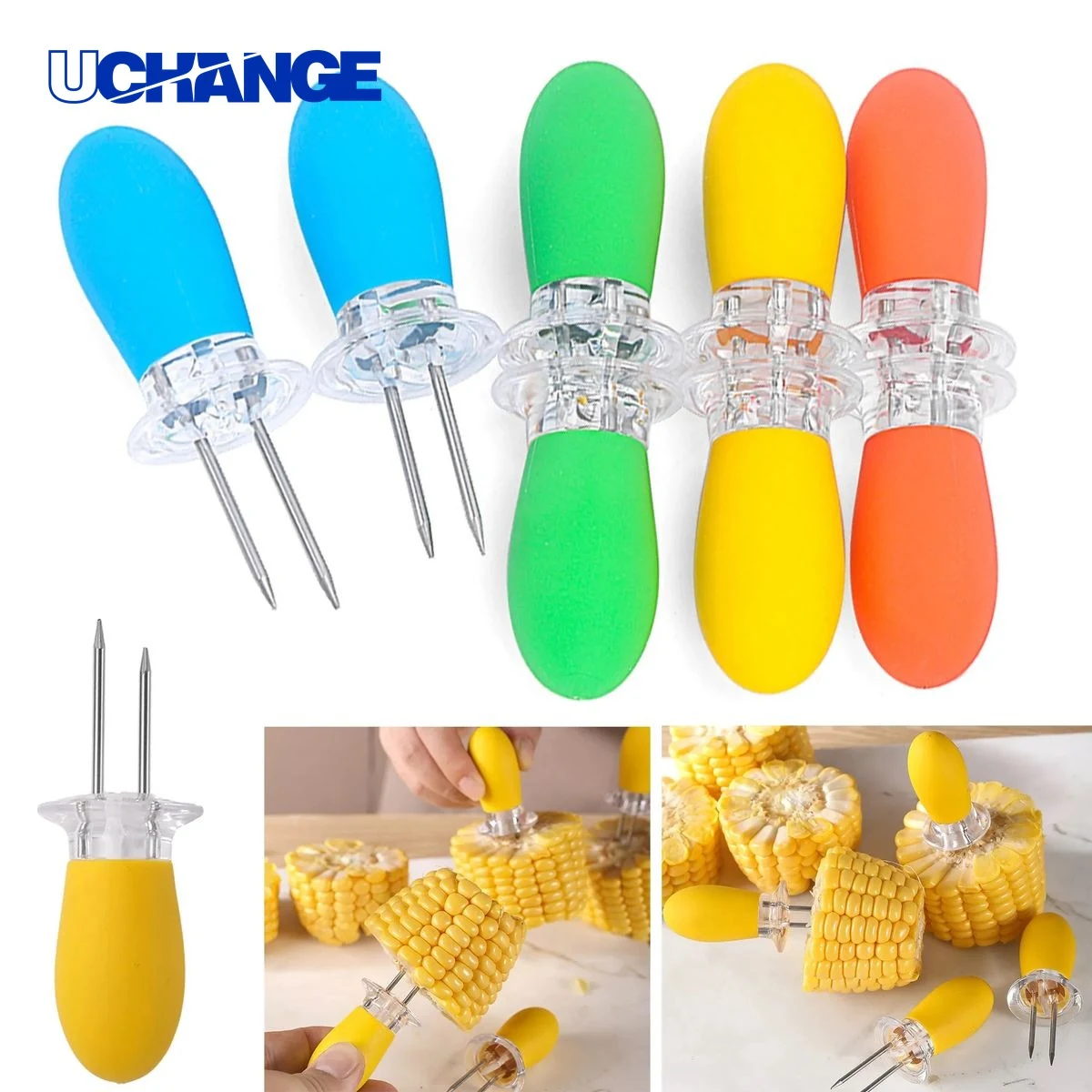 BBQ Stainless Steel Corn Holder Tool for Grilling 1