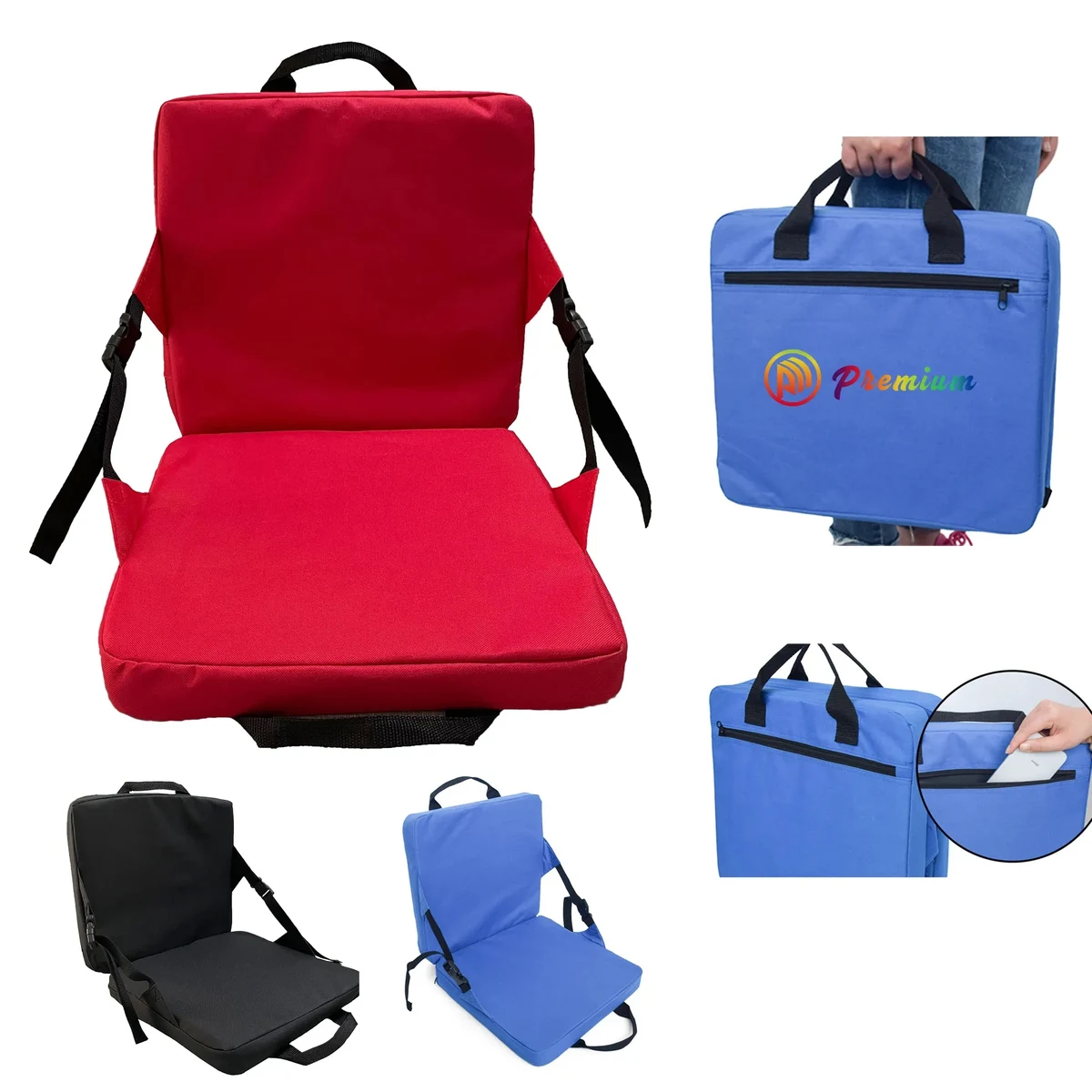 600 Oxford Cloth Outdoor Folding Stadium Seat 1