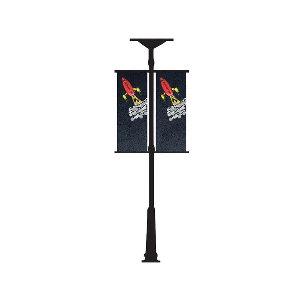 Street Pole Double Sided Replacement Banner 24" x 72" 1