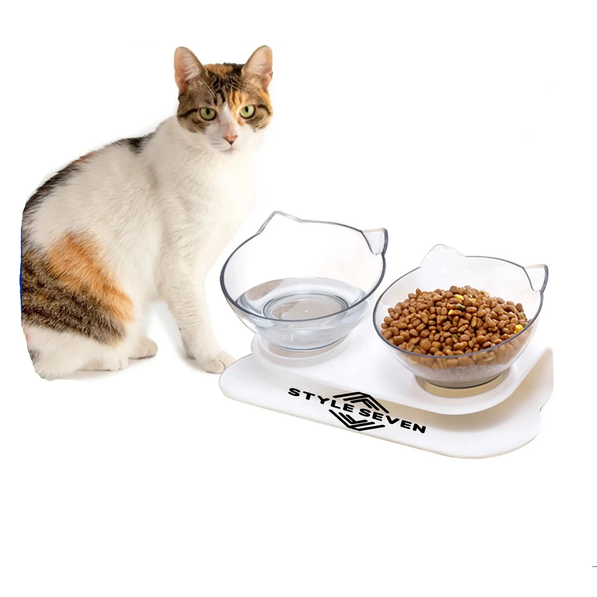 Neck Cat Double Bowl 1