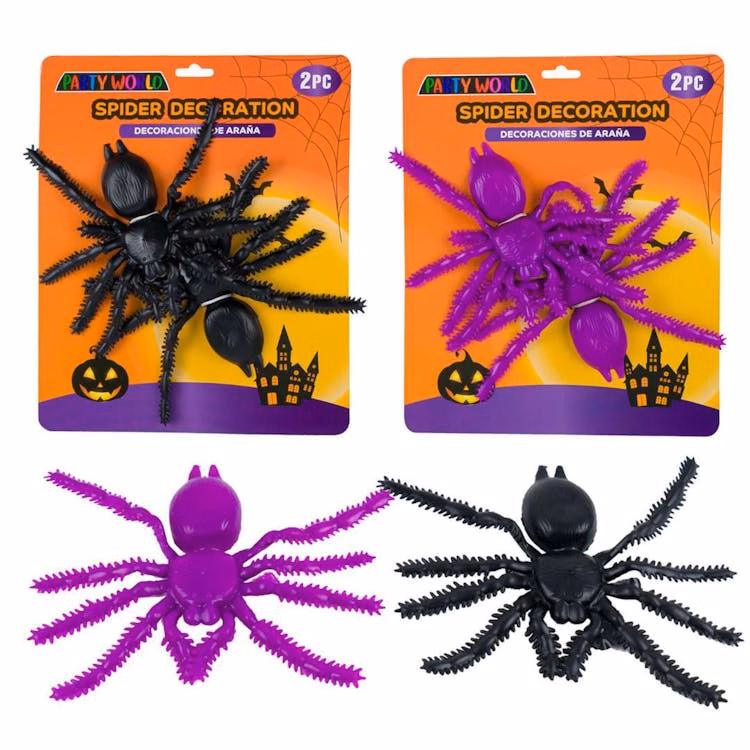 Halloween Spider Decor 2 Piece - 3"