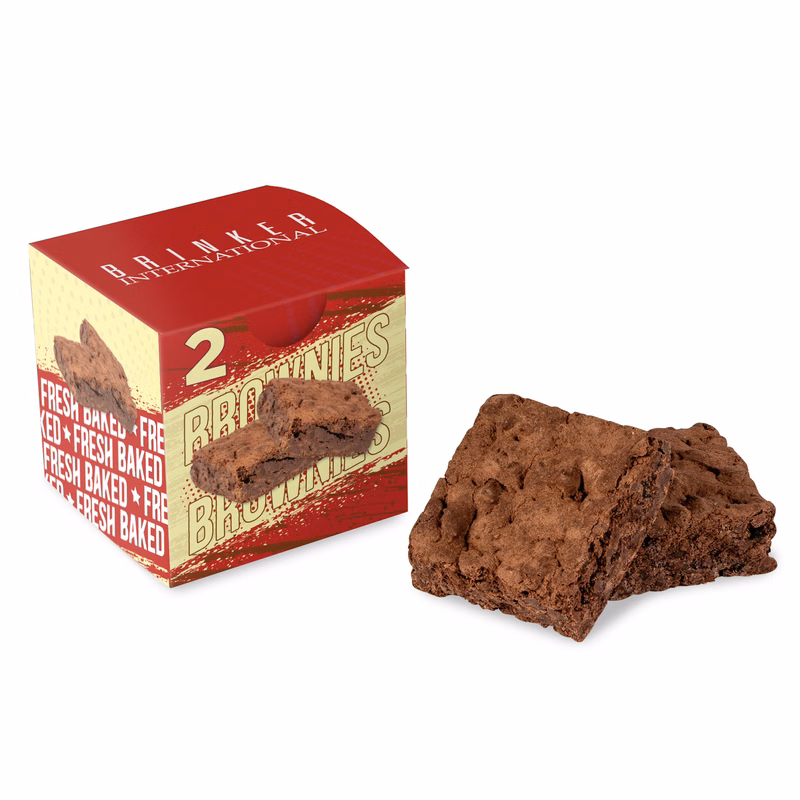 Fresh Beginnings 2 Fudge Brownies in Cube