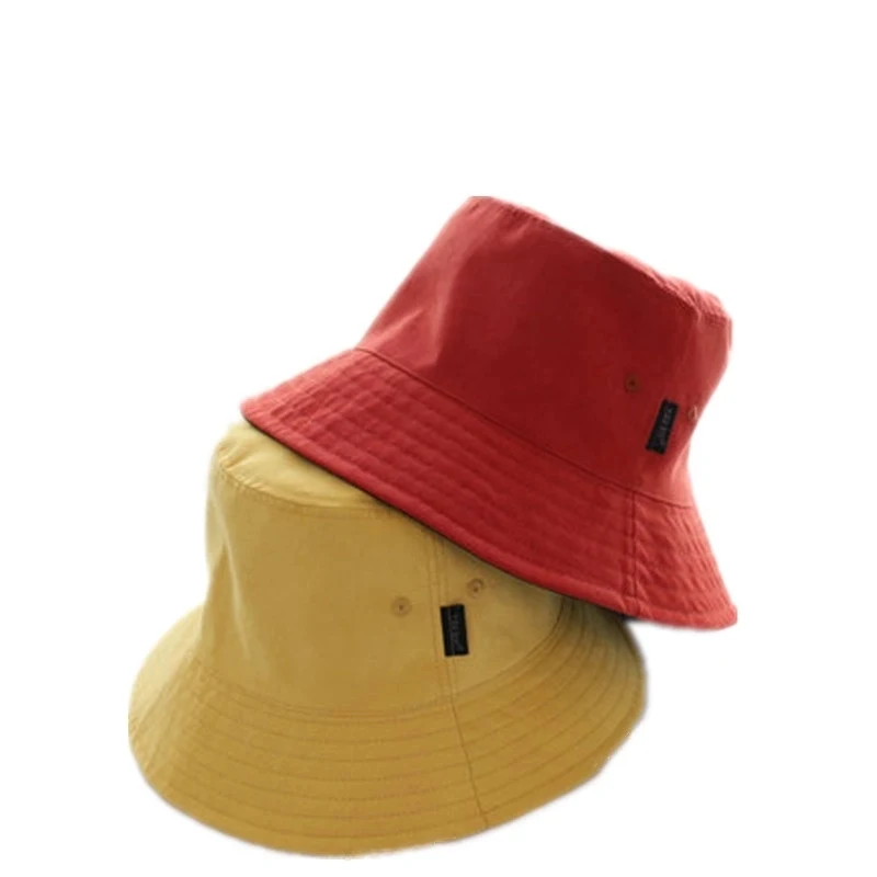 Cotton Flat Bucket Cap with Air Vent 1