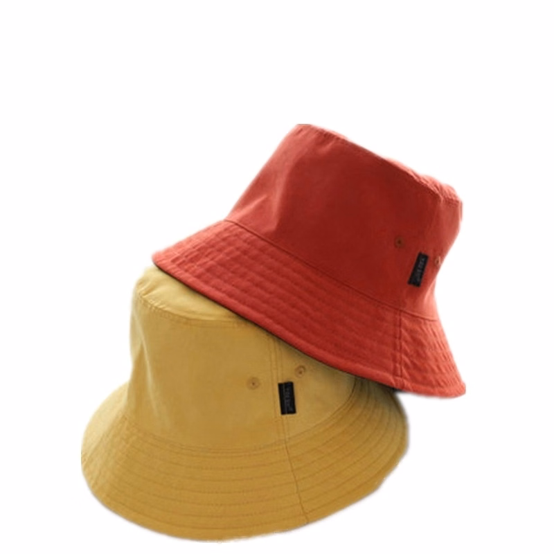 Cotton Flat Bucket Cap with Air Vent