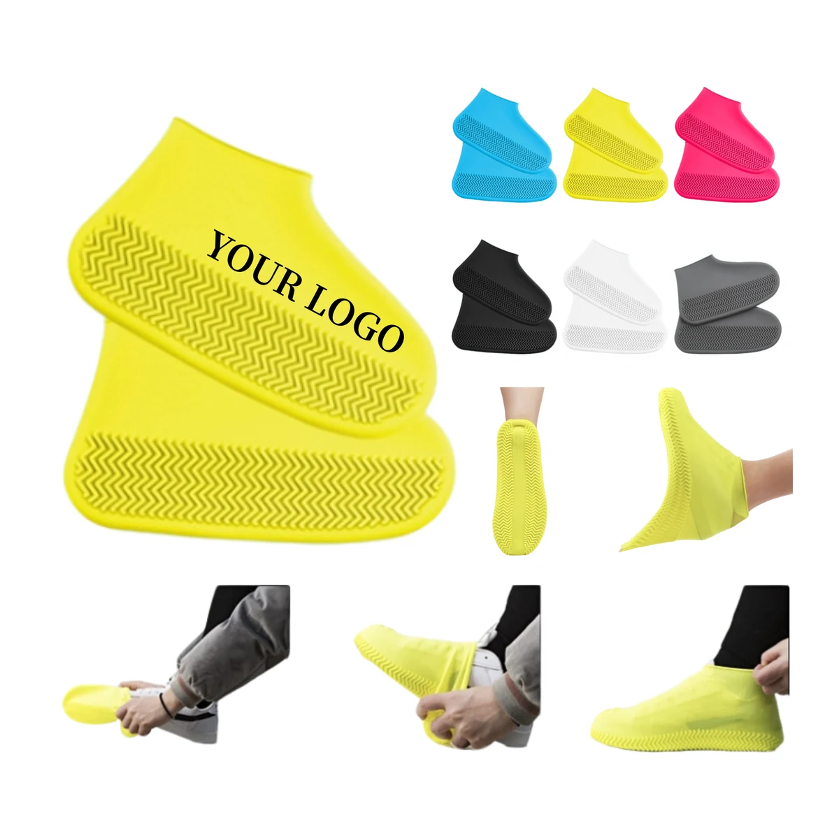 Adult Silicone Waterproof Shoe Cover Pair 1