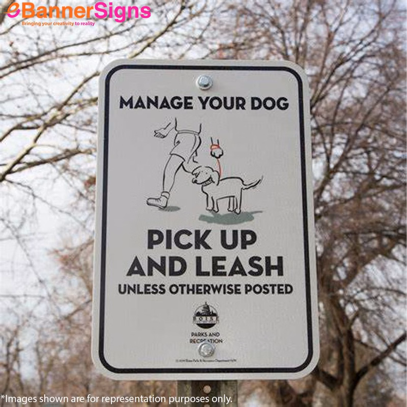 Non Reflective Metal Sign