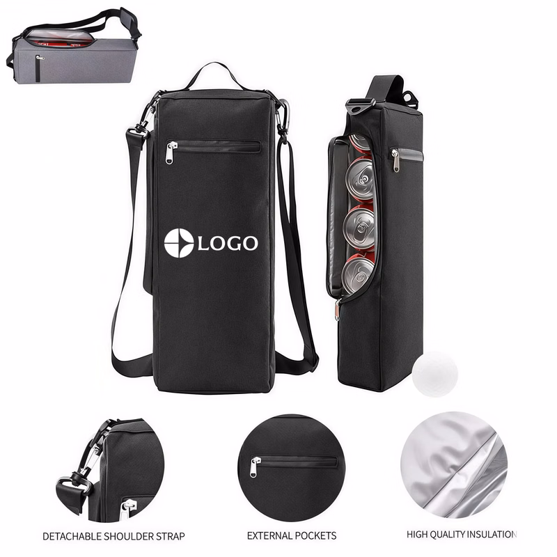MOQ1 Insulated Golf Cooler Sleeve For Beverage And Wine