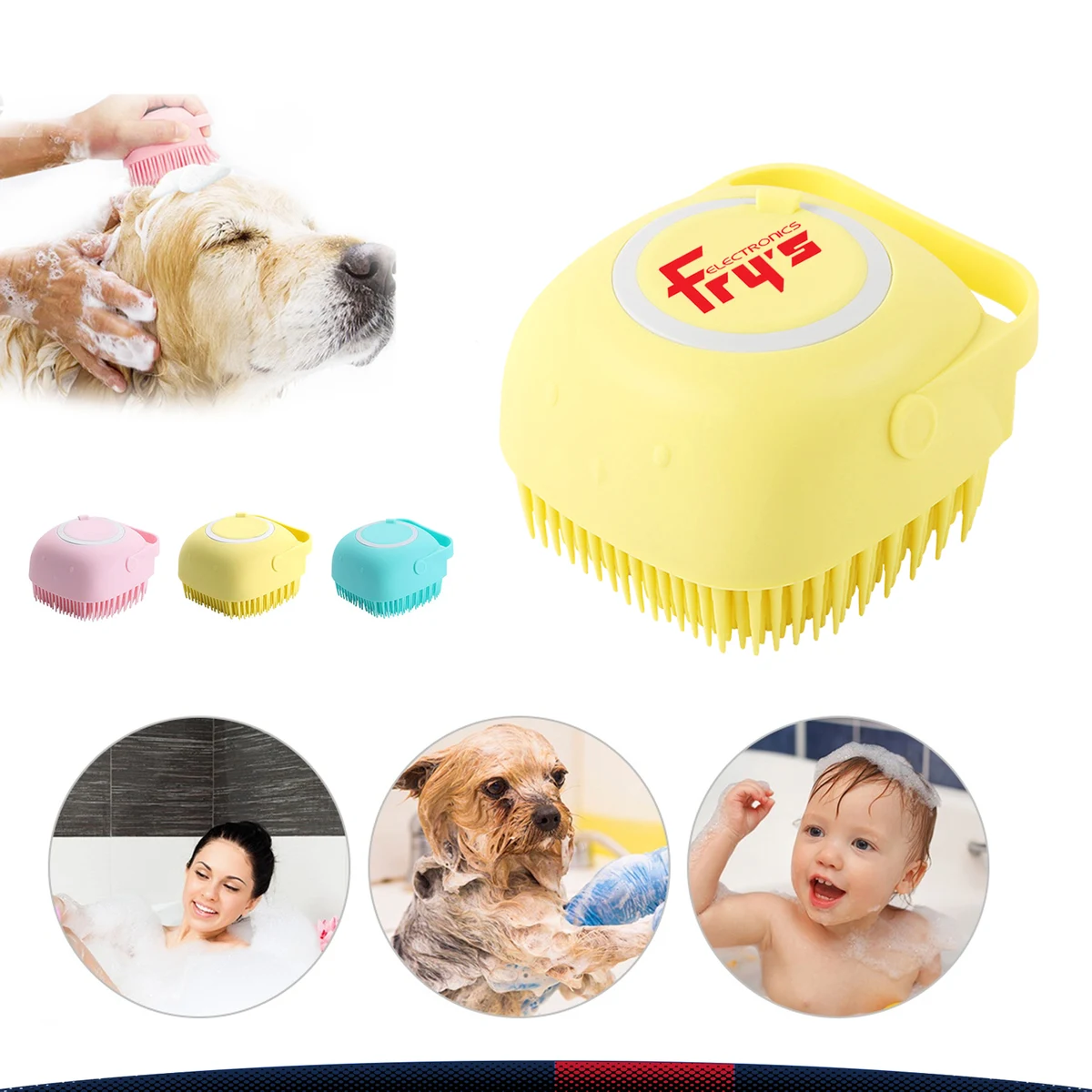 Massage Shampoo Pet Brush 1