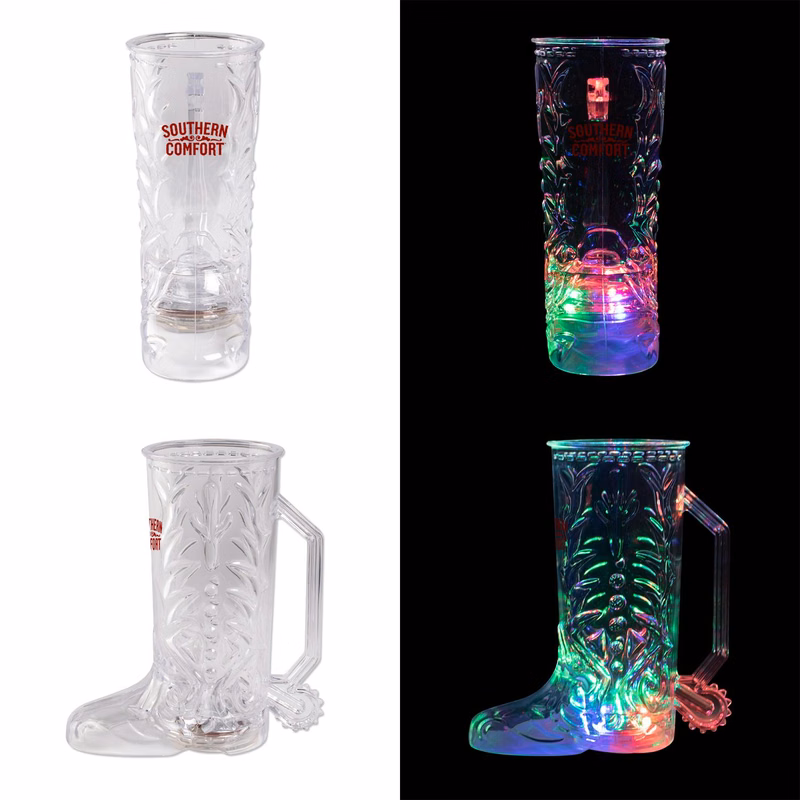 20 Oz 3 Light Western Themed Plastic Cowboy Boot Mug with Handle