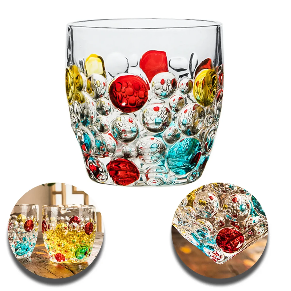 Colorful Bubbly Drinking Glasses 1