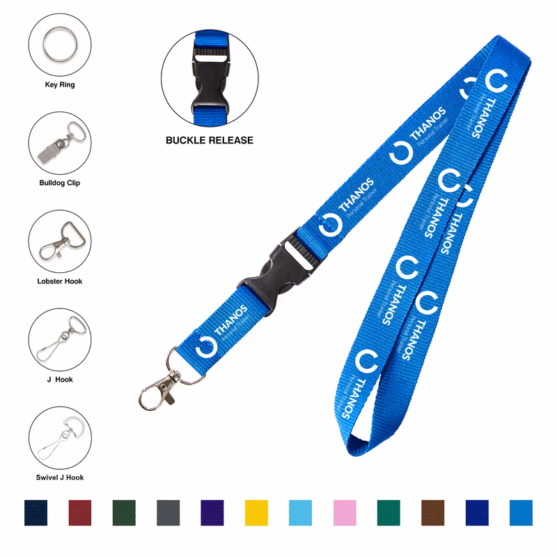 Custom Screen Printed Lanyard W/Bukle Release