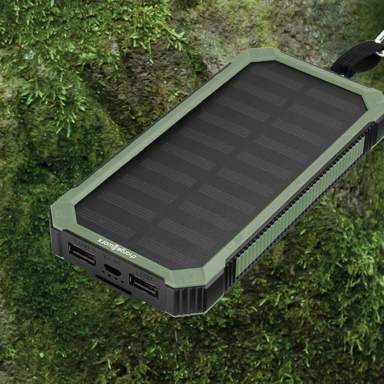 Solar Powered Power Banks - Green and Black 1