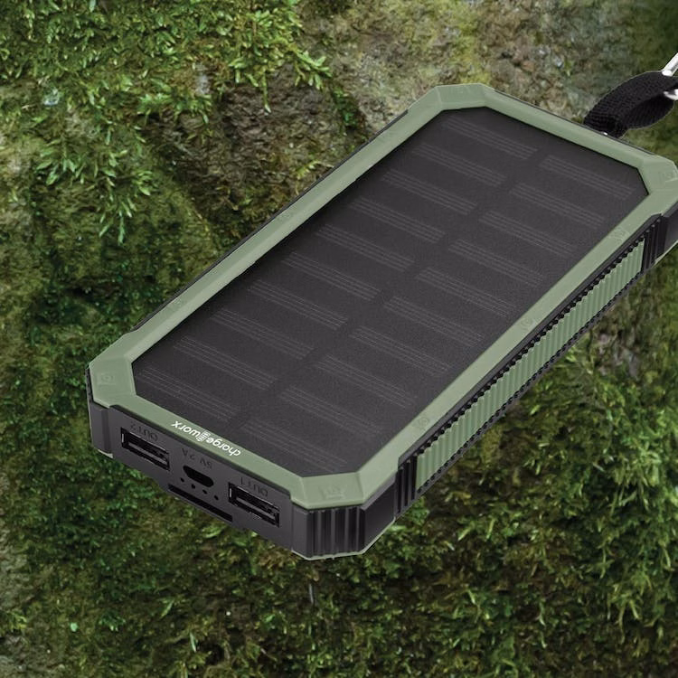 Solar Powered Power Banks - Green and Black