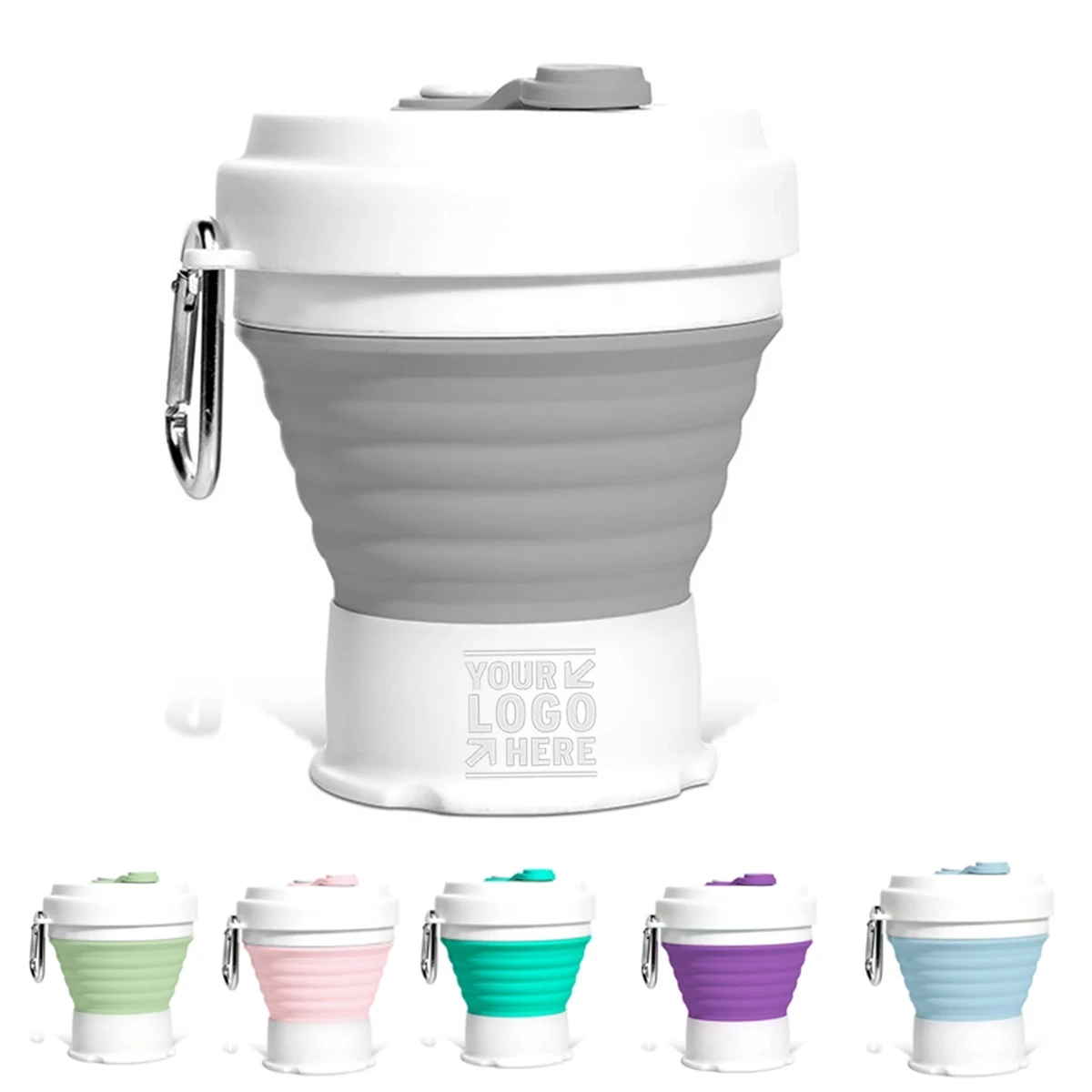 Silicone Collapsible Travel Water Cup 1