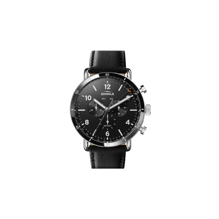 Shinola The Canfield Sport Chrono Leather Strap Watch 1