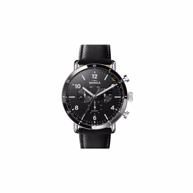 Shinola The Canfield Sport Chrono Leather Strap Watch