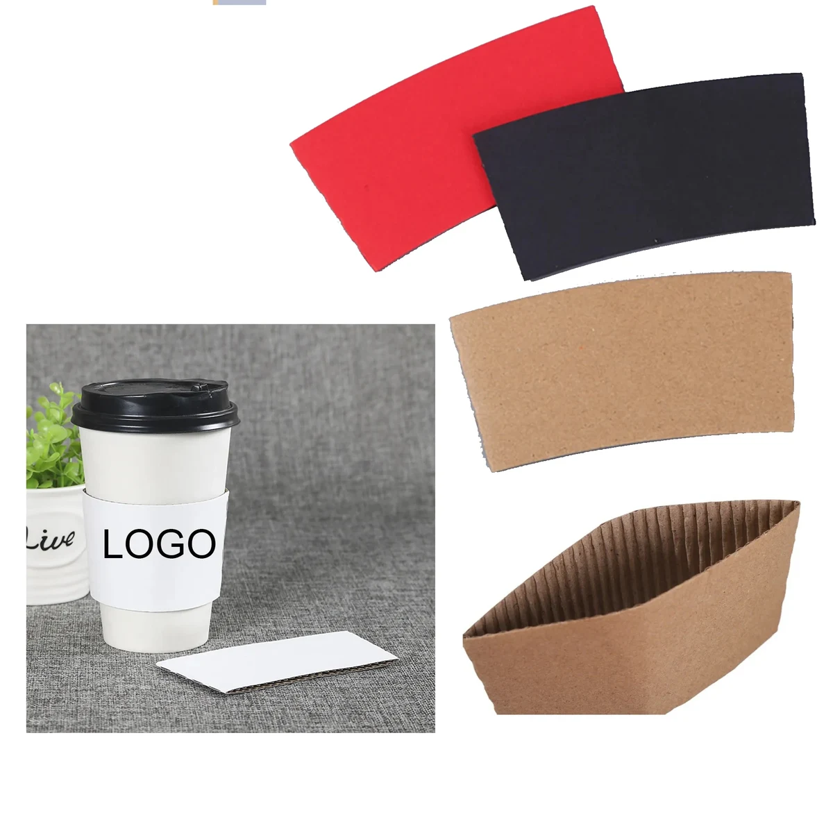 Full Custom Paper Cup Sleeve 1