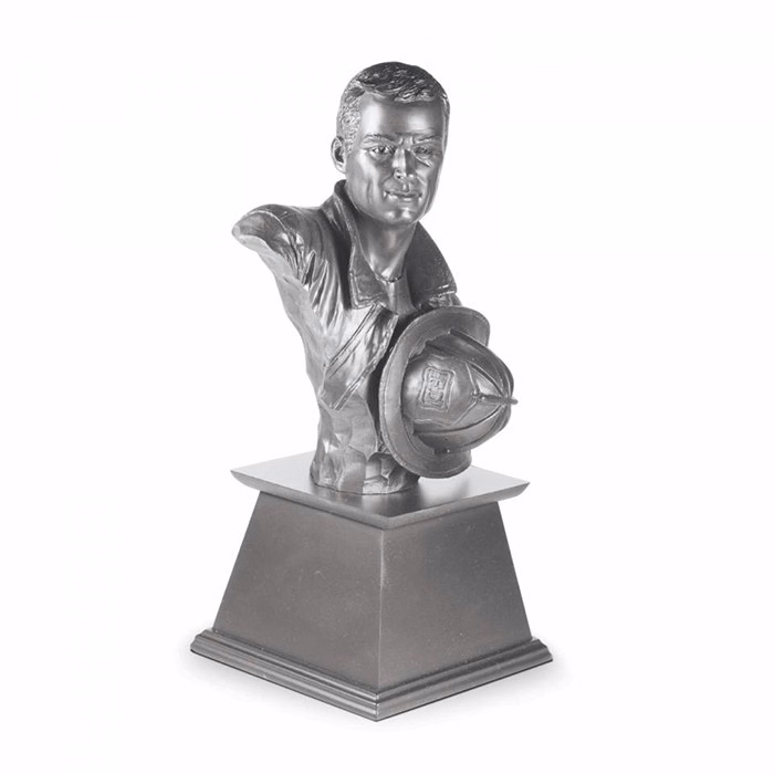 3D Metal-Like Figurine (Fireman)