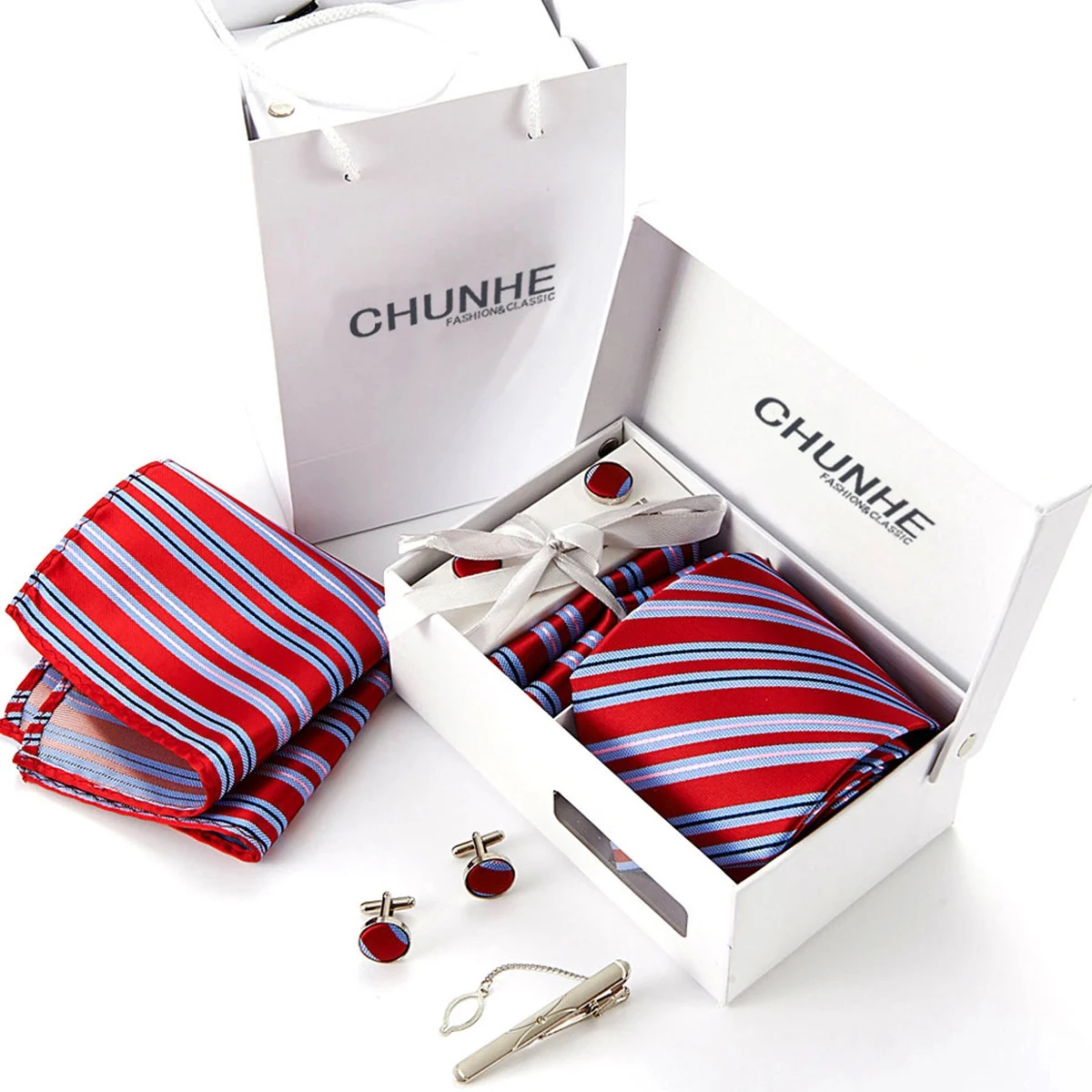 6 Piece Classic Men's Necktie Gift Set 1