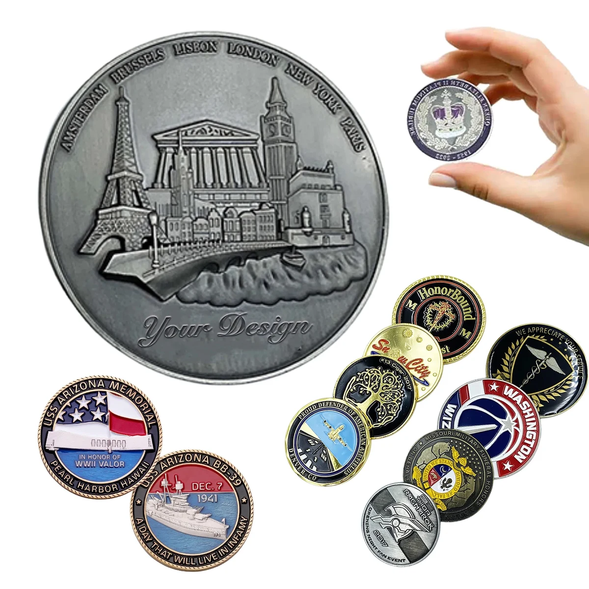 Customizable Pattern Commemorative Coin 1