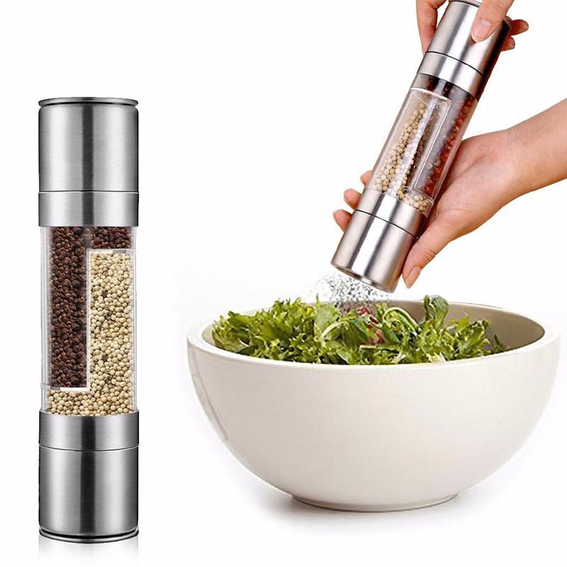 Manual 2 in 1 Salt Mill and Pepper Grinder