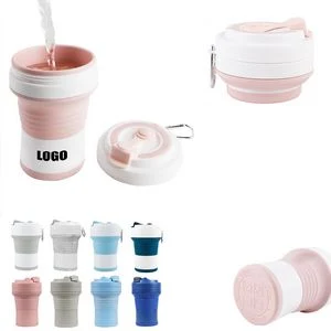 550ml Silicone Collapsible Cup With Carabiner 1