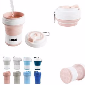 550ml Silicone Collapsible Cup With Carabiner