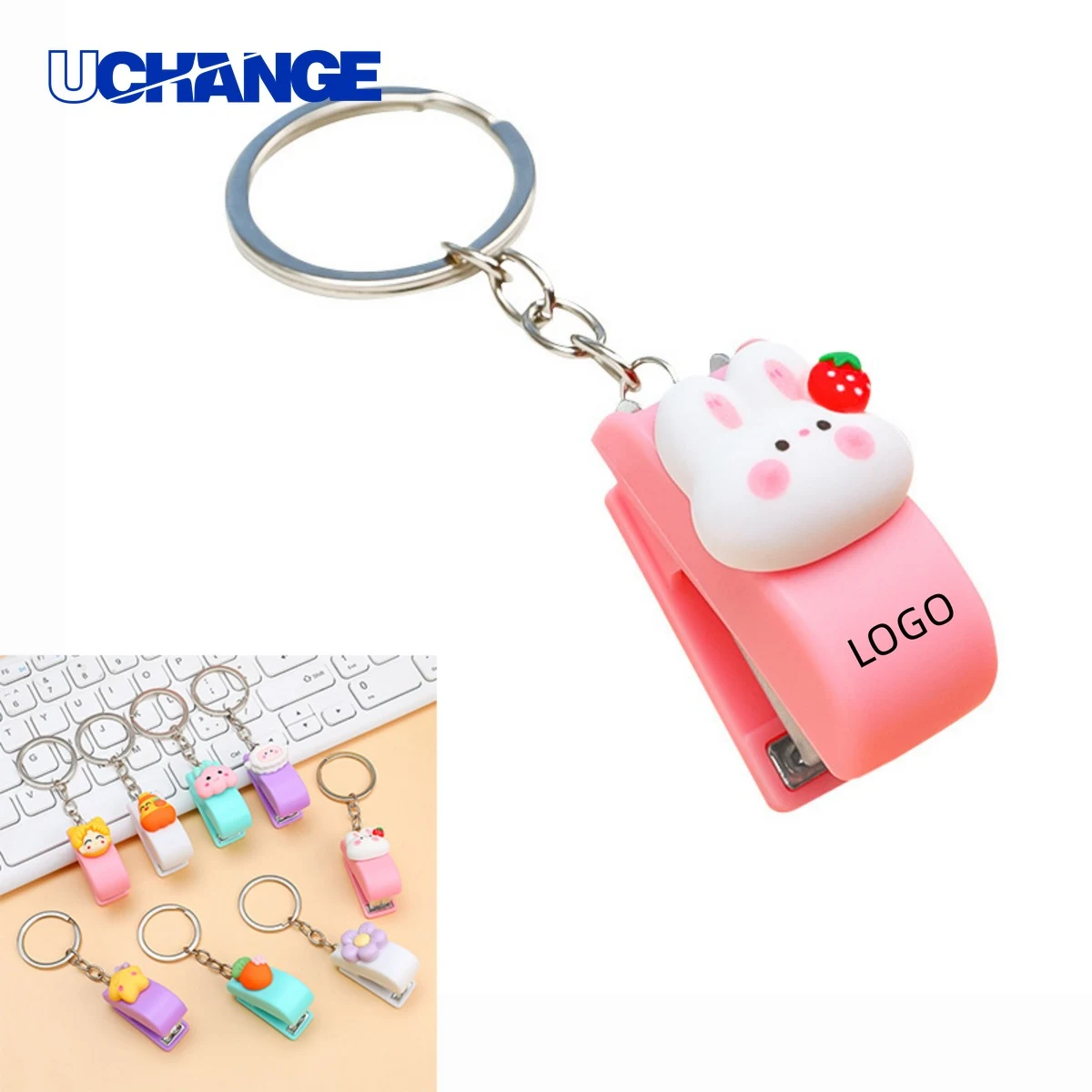 Mini Stapler with Keychain 1