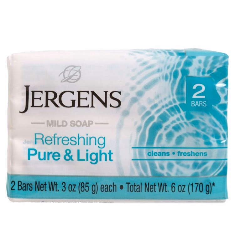 Jergens Pure and Light Bar Soap 2 Pack - 3 oz Each