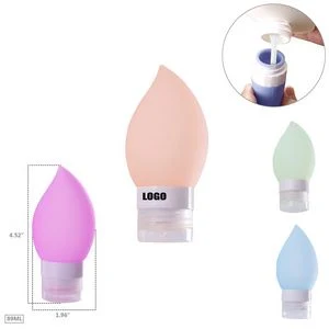 89ml Silicone Water Drop Travel Bottle With Flip Up Lid 1