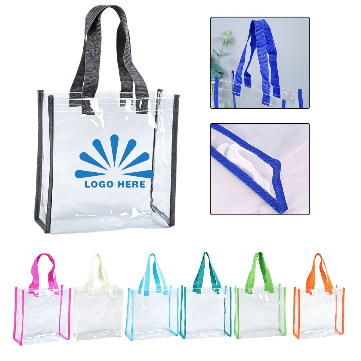 Custom Clear PVC Tote Bag MOQ 20 1