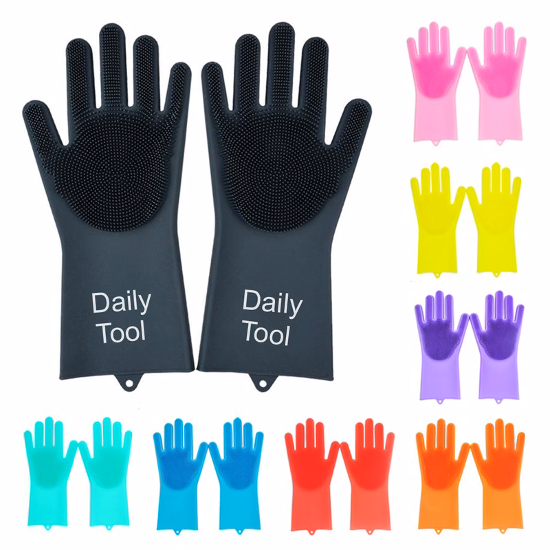 Magic Silicone Scrubbing Gloves