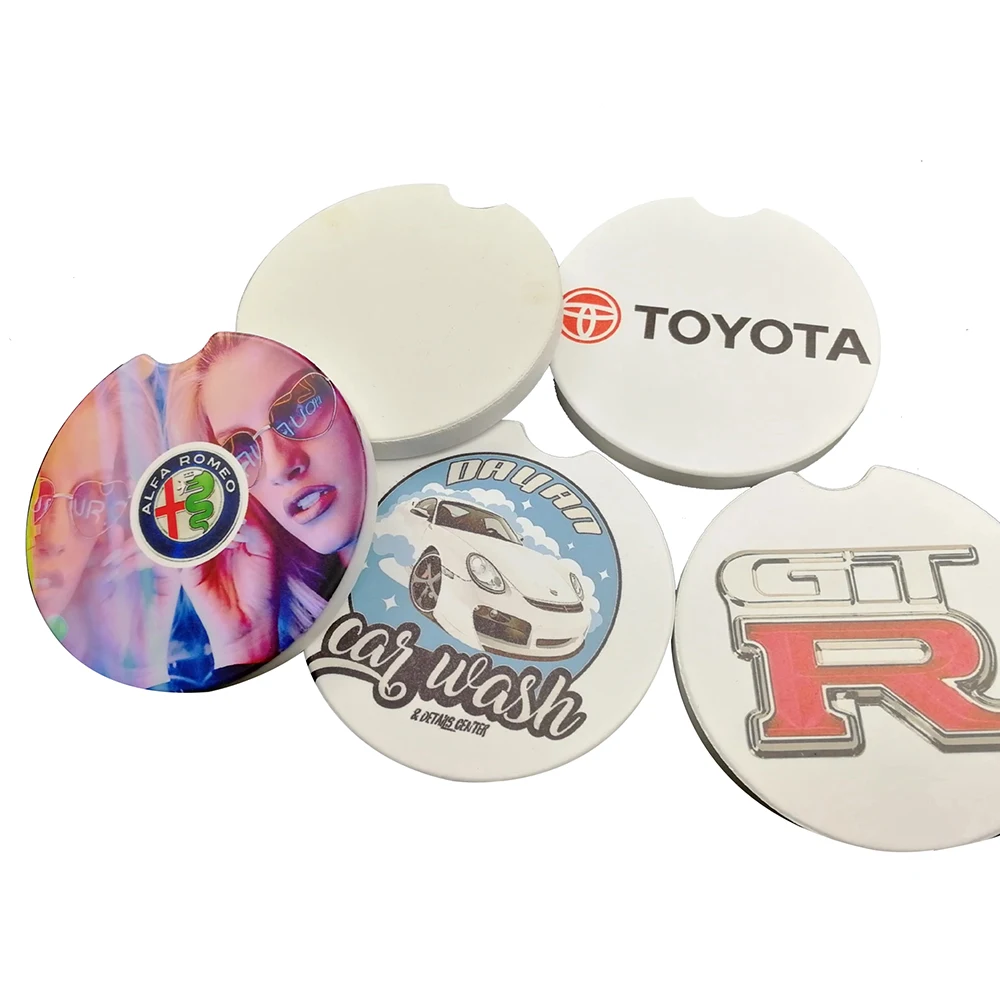 Absorbent Ceramic Stone Car Coaster 1
