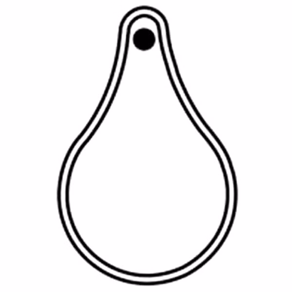 Water Drop 2 Key Tag - Spot Color
