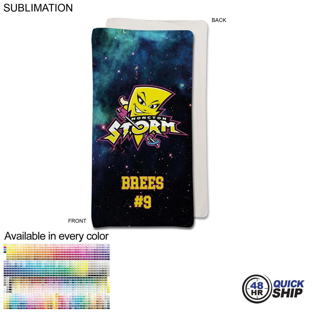 48 Hr Quick Ship - Team Blanket in Ultra Soft and Smooth Microfleece, 30x60, Stadium size 1