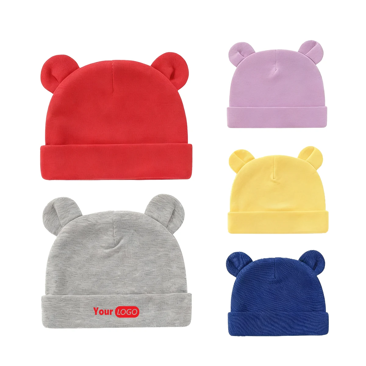 Double-Layer Newborn Baby Pullover Toddler Hat 1