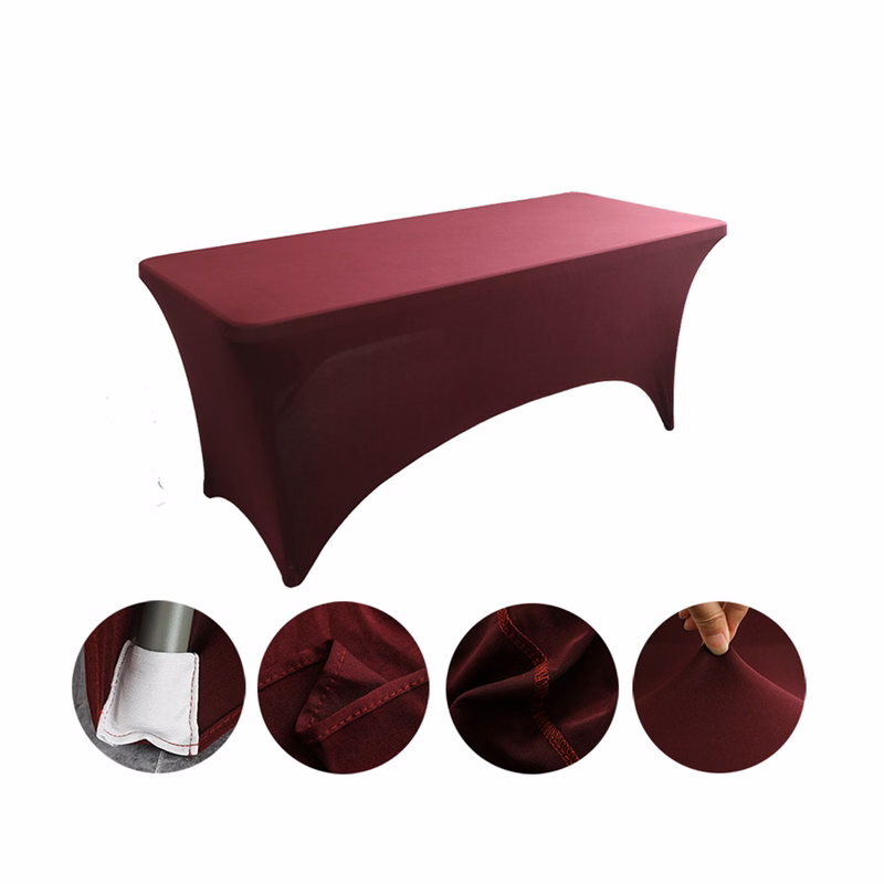 Six Foot Elastic Table Cover For Hotel And Restaurant Use