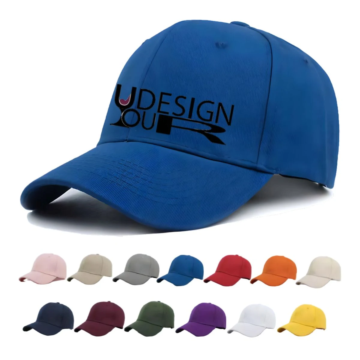 Washed Cotton Adjustable Blank Baseball Cap 1