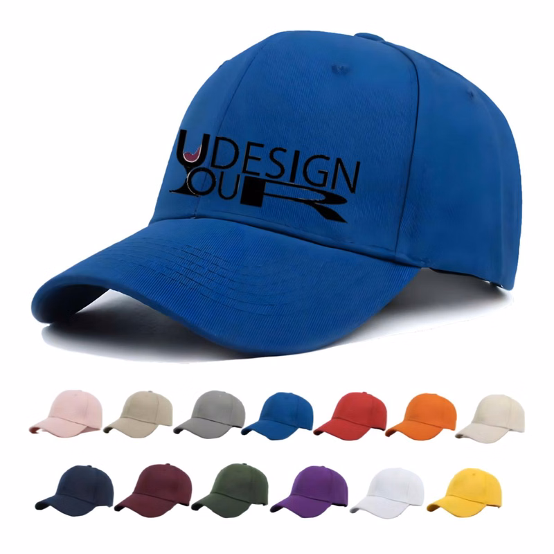 Washed Cotton Adjustable Blank Baseball Cap