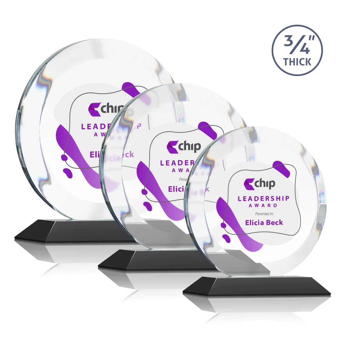 Gibralter VividPrint™ Award - Black 1