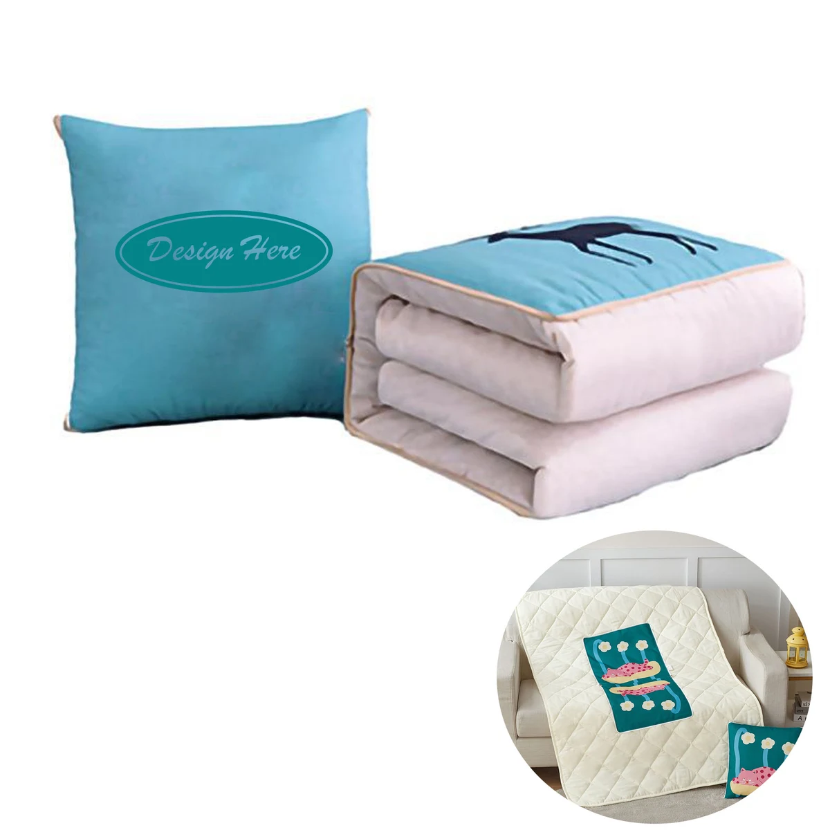 Office Nap Pillow and Blanket Combo for Ultimate Comfort 1