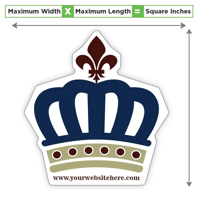 Custom Shape Magnet - 40 to 49.99 Square Inches - 20 Mil Indoor 1