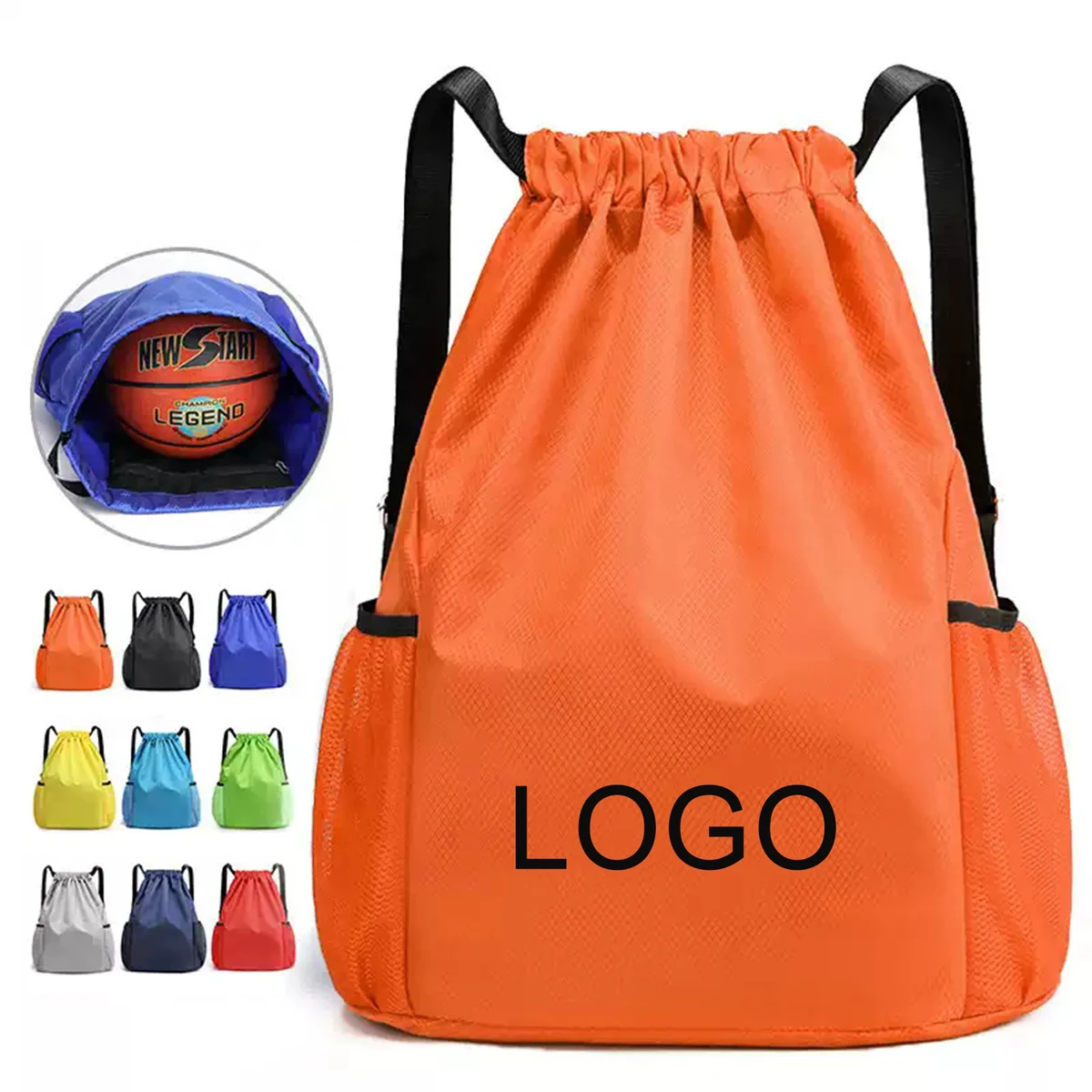 Water Resistant Sports Gym Bag Drawstring Bags 1