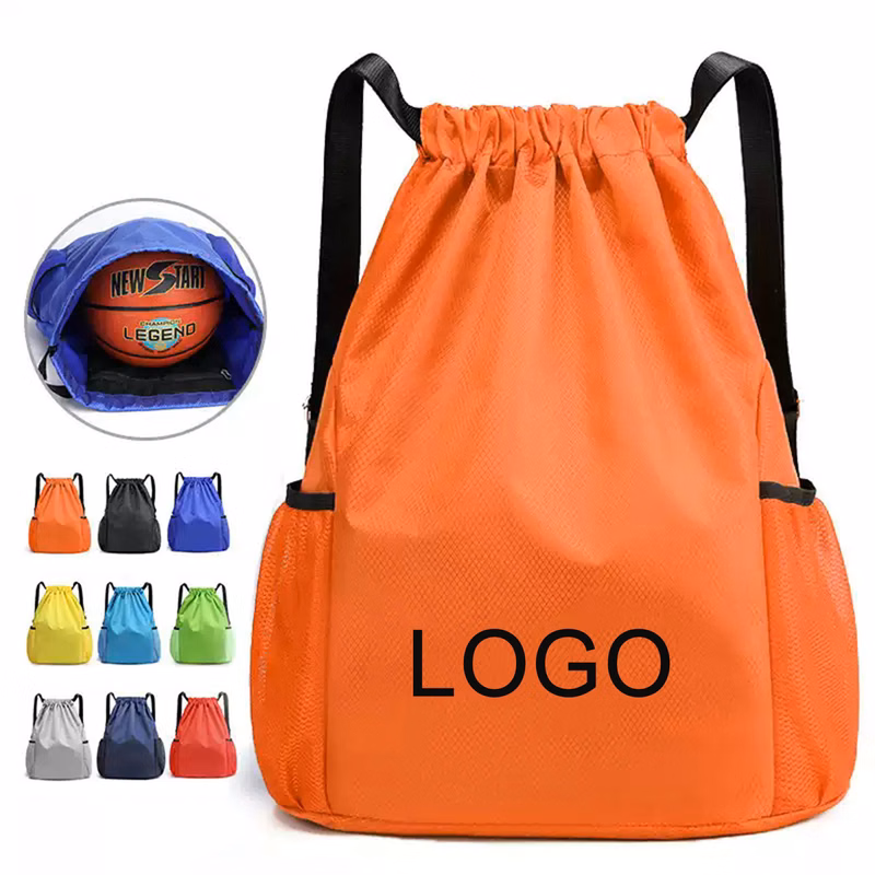 Water Resistant Sports Gym Bag Drawstring Bags