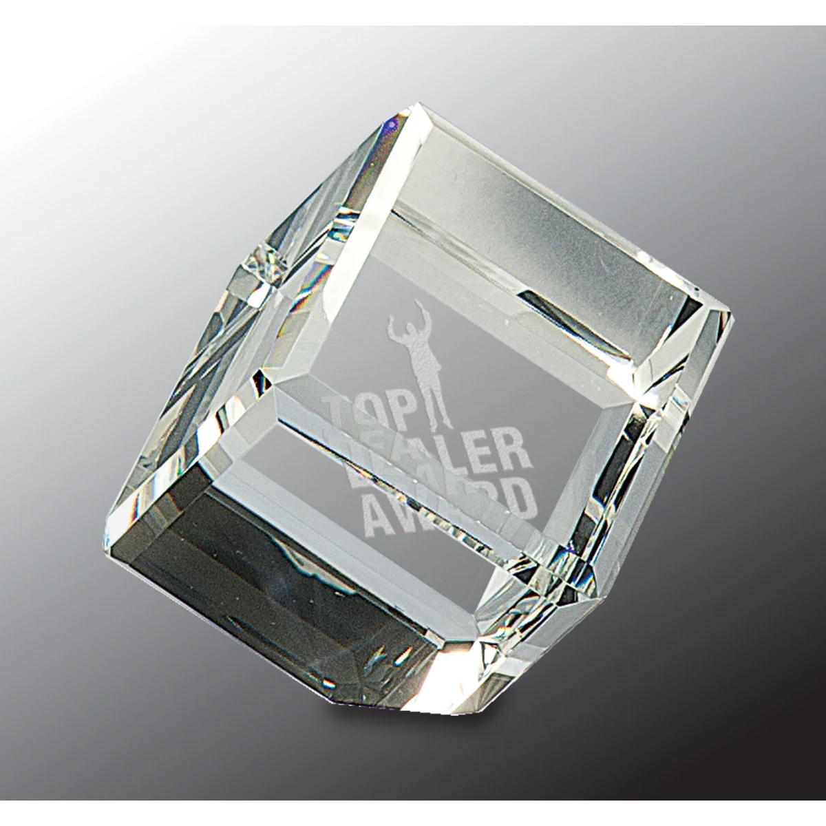 2 1/2" x 2 1/2" Crystal Cube Crystal Award 1