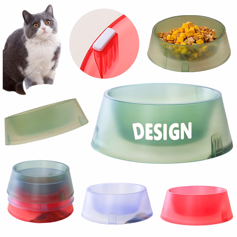 Plastic Non-Slip Cat Bowl